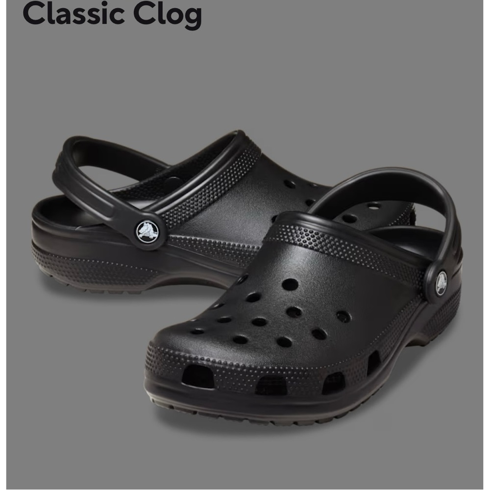 Black CROCS Classic Clogs